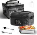 Akku, Timer, kabellos, Elektrische, Lunchbox Elektrisch mit Timer Grauschwarz