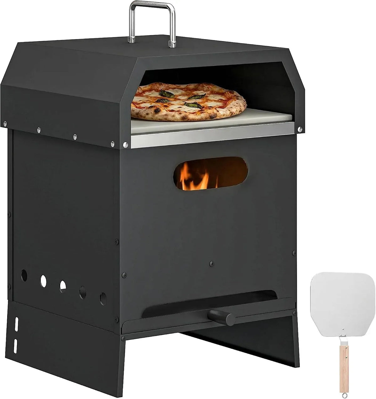 Elektrischer Pizzaofen, Outsunny 3-in-1, Outdoor