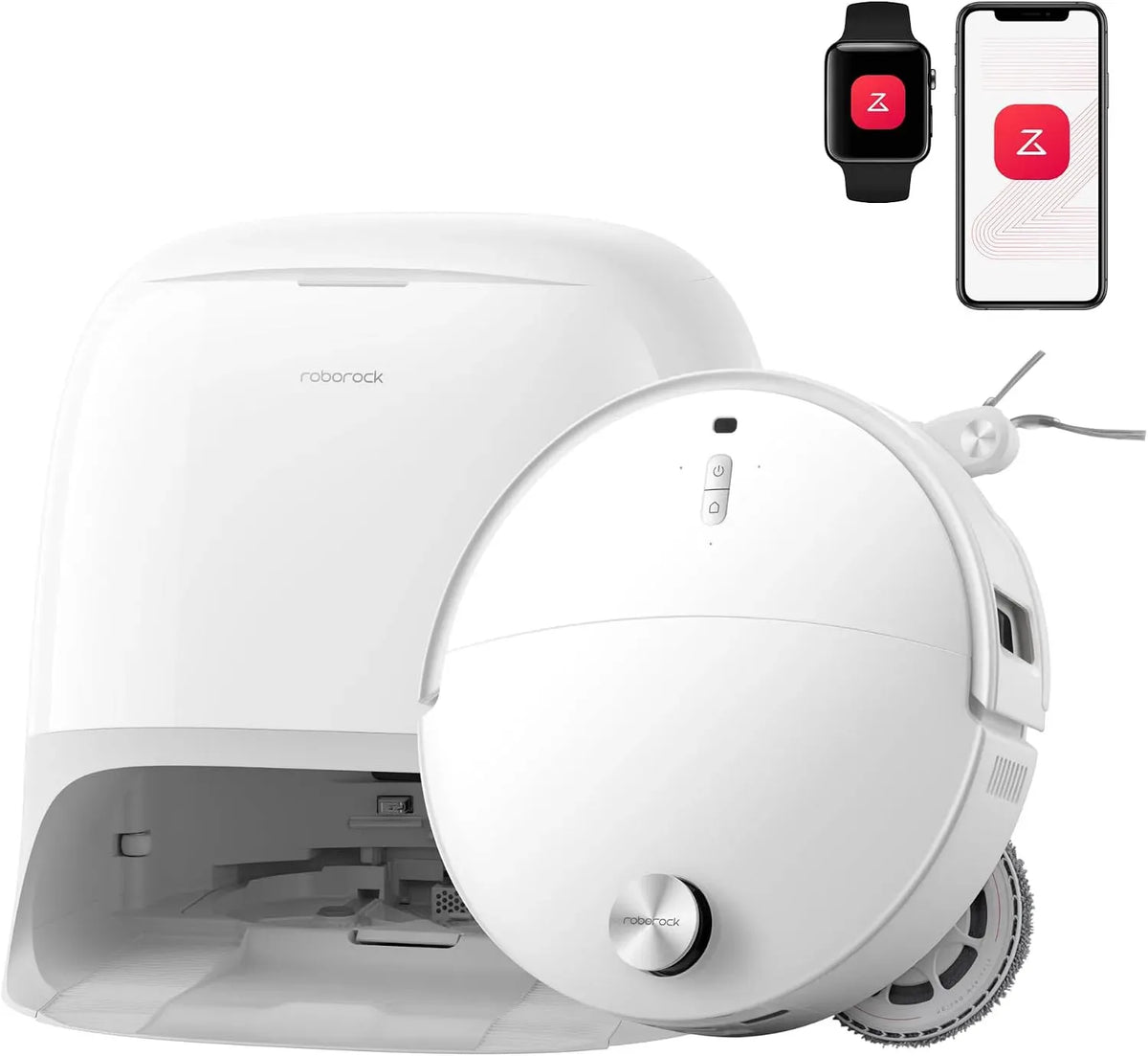 Saugroboter, Staubsaugerroboter, Wischmopp, roborock Qrevo Curv 2 Pro Saugroboter mit Wischfunktion&Hebarem Wischmopp