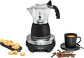 Rommelsbacher RK 505 505/K Espresso Geschenkset RK 505/K, Mini Kochplatte, 80 mm Ø, 90 ml, stufenlos regelbar, Original Bialetti Moka Kanne