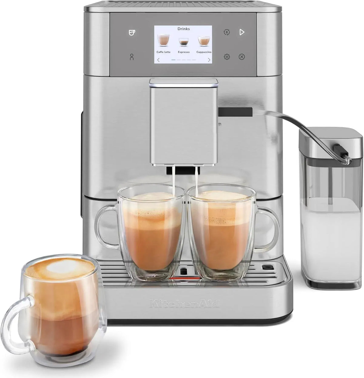 KitchenAid KF7 KES8557 Espressomaschine, Edelstahl, 2 Tassen