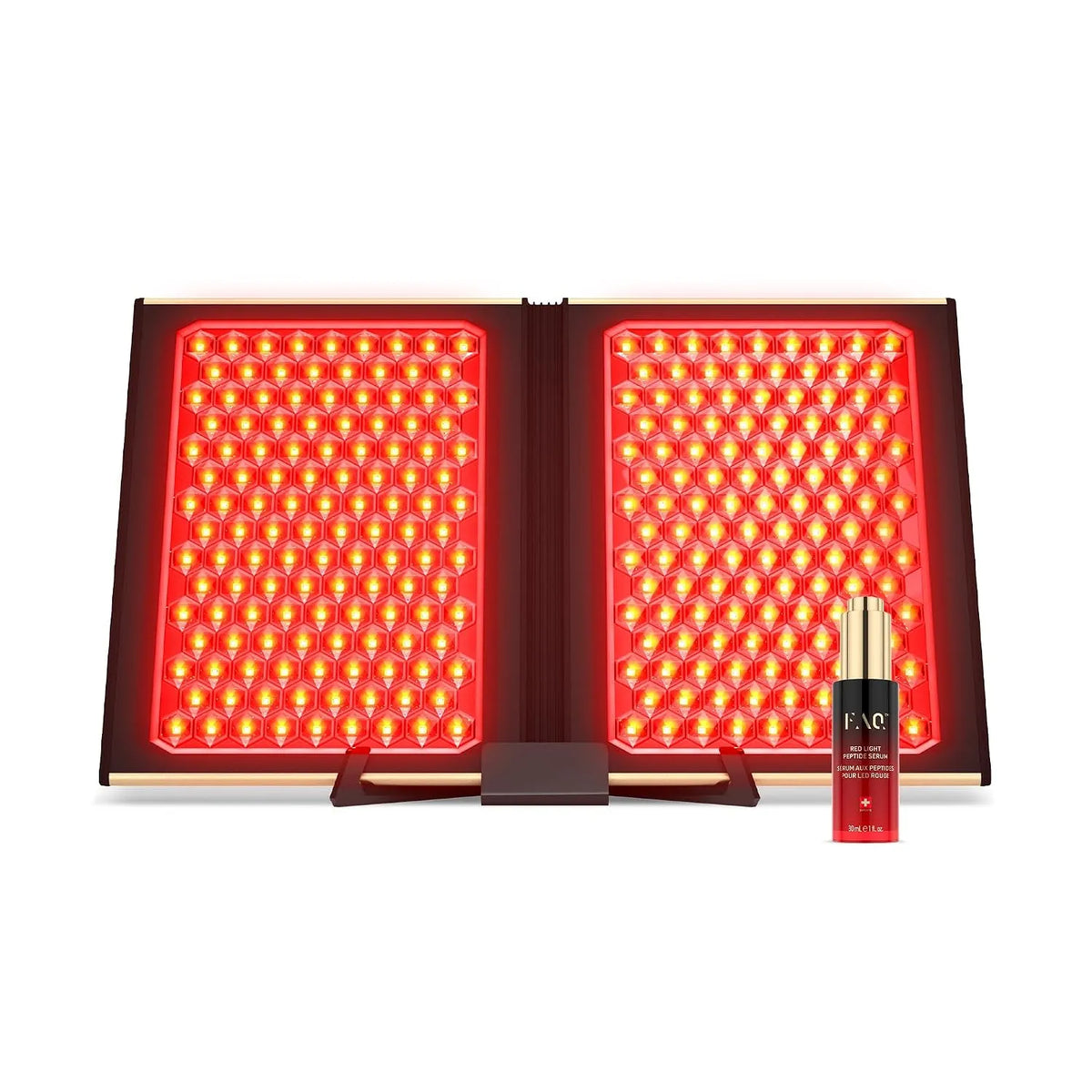 Dual-Gesichtspanel & Rotlicht-Peptidserum Set, LED-Panel, Nahinfrarot, Dual-Panel