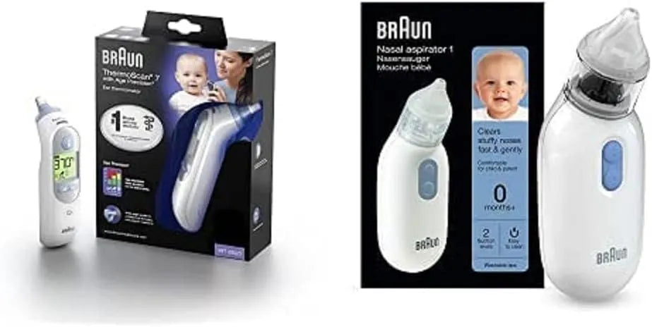 Braun BNA100EU. Ohrthermometer, Nasensauger, Befreit verstopfte Nasen schnell und sanft