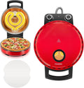 Smartes Thermostat, 32 cm, 1500 W, Timer, Pizza, 2 Temperaturzonen, Rot, Timer 30', Pizza Äußern Vergnügen, Ofen Pizza, 400°C