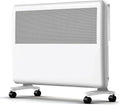2in1 Heizgerät, 1500 W, Transportrollen, Wärmefunktion, Stand- und Wandmontage, Weiß, für Wohn- & Schlafräume