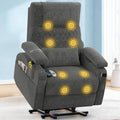 Relax- und Massagesessel, 3D-Optik, USB, 3D Verstellbare Armlehnen, 4 Aufbewahrungstaschen, TYP C&USB-Anschlüsse, TV Sessel für Heimkino